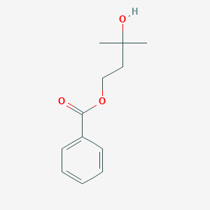 molecular formula C12H16O3 B8429160 3-Hydroxy-3-methylbutyl benzoate 