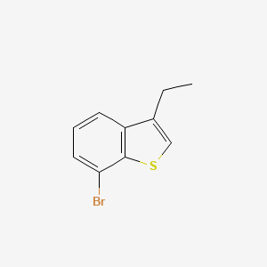 molecular formula C10H9BrS B8429174 7-Bromo-3-ethylbenzo[b]thiophene 