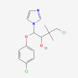 4-Chloro-1-(4-chlorophenoxy)-3,3-dimethyl-1-(imidazol-1-yl)-butan-2-ol