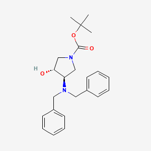 (3R,4R)-tert-Butyl 3-(dibenzylamino)-4-hydroxypyrrolidine-1-carboxylate