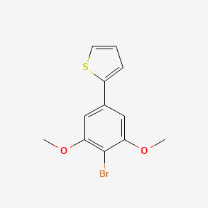molecular formula C12H11BrO2S B8429244 2-(4-Bromo-3,5-dimethoxyphenyl)thiophene 