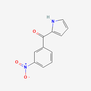 molecular formula C11H8N2O3 B8429280 (3-Nitrophenyl)(1H-pyrrole-2-yl) ketone 