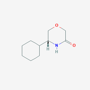molecular formula C10H17NO2 B8429287 (R)-5-Cyclohexyl-morpholin-3-one 