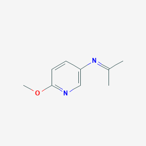 molecular formula C9H12N2O B8429300 Isopropylidene-(6-methoxy-pyridin-3-yl)-amine 