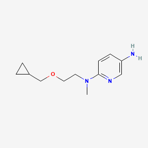 molecular formula C12H19N3O B8429307 N2-(2-cyclopropylmethoxy-ethyl)-N2-methyl-pyridine-2,5-diamine 