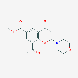 methyl 8-acetyl-2-morpholino-4-oxo-4H-chromene-6-carboxylate