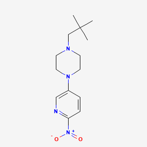 1-(2,2-Dimethyl-propyl)-4-(6-nitro-pyridin-3-yl)-piperazine