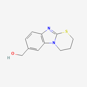 molecular formula C11H12N2OS B8429331 (3,4-Dihydro-2H-1-thia-4a,9-diaza-fluoren-6-yl)-methanol 