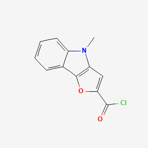 4-Methyl-furo[3,2-b]indole-2-carbonyl chloride