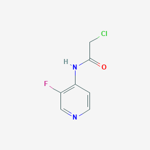 2-chloro-N-(3-fluoropyridin-4-yl)acetamide