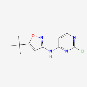 (2-Chloro-pyrimidin-4-yl)-(5-tert-butyl-isoxazol-3-yl)-amine