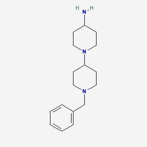 molecular formula C17H27N3 B8429505 1'-Benzyl-[1,4']bipiperidinyl-4-ylamine 