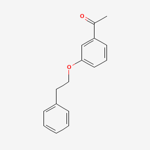 molecular formula C16H16O2 B8429525 3'-(2-Phenylethoxy)acetophenone 