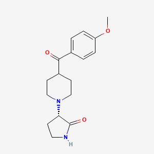 (S)-3-(4-(4-methoxybenzoyl)piperidin-1-yl)pyrrolidin-2-one