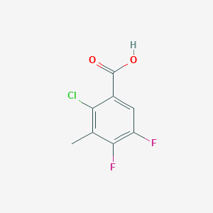 molecular formula C8H5ClF2O2 B8429612 2-Chloro-4,5-difluoro-3-methylbenzoic acid 