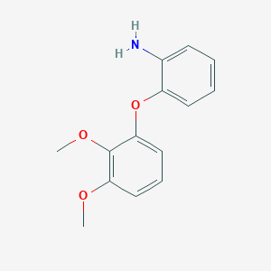 molecular formula C14H15NO3 B8429619 2-(2,3-Dimethoxyphenoxy)aniline 