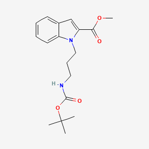 Methyl 1-(3-tert-butoxycarbonylaminopropyl)-2-indolecarboxylate