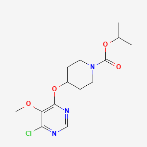 Isopropyl 4-[(6-chloro-5-methoxypyrimidin-4-yl)oxy]piperidine-1-carboxylate