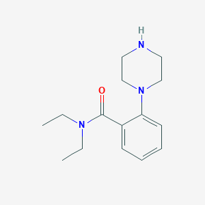 molecular formula C15H23N3O B8429656 4-(2-Diethylcarbamoyl-phenyl)-piperazine 