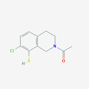 N-acetyl-7-chloro-8-mercapto-1,2,3,4-tetrahydroisoquinoline