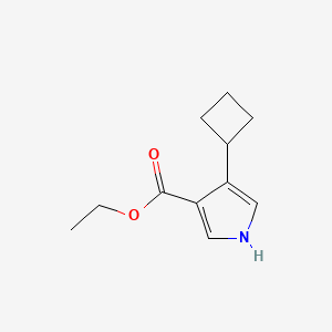 ethyl 4-cyclobutyl-1H-pyrrole-3-carboxylate