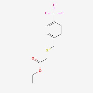 Ethyl (4-trifluoromethylbenzylthio)acetate