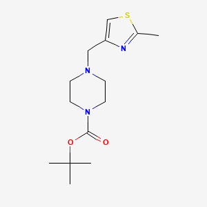 tert-Butyl 4-((2-methylthiazol-4-yl)methyl)piperazine-1-carboxylate