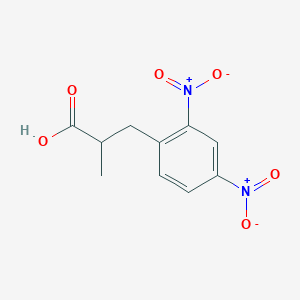 molecular formula C10H10N2O6 B8429806 3-(2,4-Dinitrophenyl)-2-methylpropanoic acid 