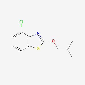 molecular formula C11H12ClNOS B8429839 2-Isobutoxy-4-chlorobenzothiazole 