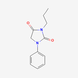 molecular formula C12H14N2O2 B8429846 1-Phenyl-3-n-propyl hydantoin 