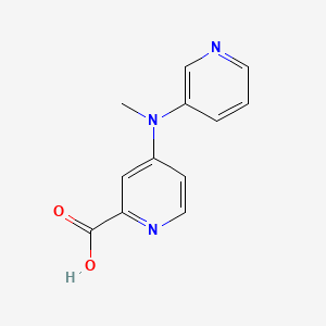 molecular formula C12H11N3O2 B8429864 4-(Methyl(pyridin-3-yl)amino)picolinic acid 