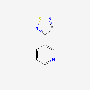 molecular formula C7H5N3S B8429894 3-(1,2,5-Thiadiazol-3-yl)pyridine 