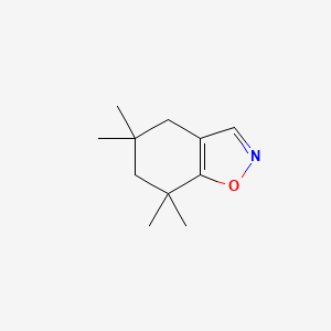 molecular formula C11H17NO B8429899 5,5,7,7-Tetramethyl-4,5,6,7-tetrahydrobenzo[d]isoxazole 