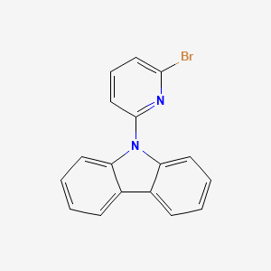 molecular formula C17H11BrN2 B8429904 9-(6-Bromo-2-pyridyl)carbazole 