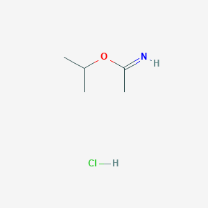 molecular formula C5H12ClNO B8429912 Isopropyl ethanimidate hydrochloride 