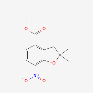 methyl 2,2-dimethyl-7-nitro-3H-benzofuran-4-carboxylate