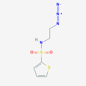 molecular formula C6H8N4O2S2 B8429987 N-(2-azidoethyl)thiophene-2-sulfonamide 