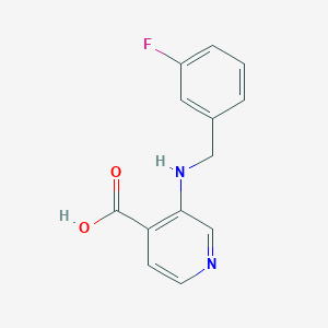 molecular formula C13H11FN2O2 B8430014 3-[(3-Fluorobenzyl)amino]pyridine-4-carboxylic acid 