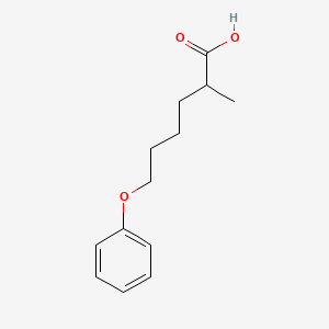 molecular formula C13H18O3 B8430034 2-Methyl-6-phenoxy-hexanoic acid 