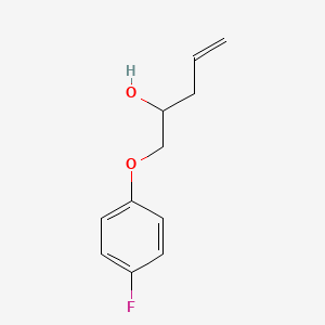molecular formula C11H13FO2 B8430037 5-(4-Fluorophenoxy)-1-penten-4-ol 