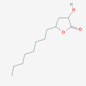 molecular formula C12H22O3 B8430039 alpha-Hydroxy-gamma-octyl-gamma-butyrolactone 