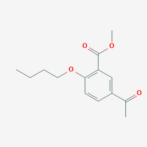 molecular formula C14H18O4 B8430108 Methyl 5-acetyl-2-butoxybenzoate 