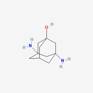 molecular formula C10H18N2O B8430122 1,3-Diamino-5-adamantanol 
