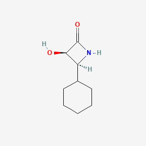 molecular formula C9H15NO2 B8430135 (3R,4S)-4-cyclohexyl-3-hydroxy-2-azetidinone 