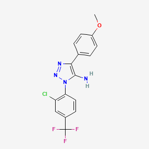 3-(2-Chloro-4-trifluoromethyl-phenyl)-5-(4-methoxy-phenyl)-3H-[1,2,3]triazol-4-ylamine