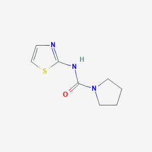 molecular formula C8H11N3OS B8430174 N-1,3-thiazol-2-ylpyrrolidine-1-carboxamide 