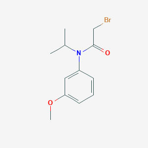 molecular formula C12H16BrNO2 B8430182 N-Isopropyl-N-(3-methoxy-phenyl) bromoacetamide 