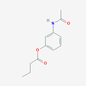 molecular formula C12H15NO3 B8430243 3-Acetamidophenyl butyrate 