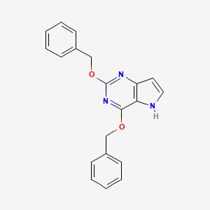 2,4-Bis-benzyloxy-5H-pyrrolo[3,2-d]pyrimidine