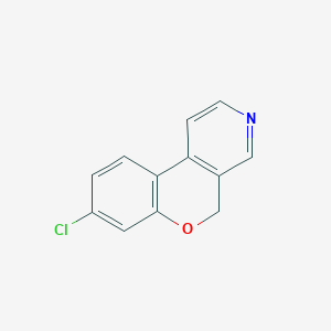 molecular formula C12H8ClNO B8430262 8-chloro-5H-chromeno[3,4-c]pyridine 